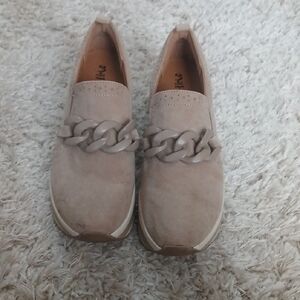 Mad Love Tan Slip-On Shoes